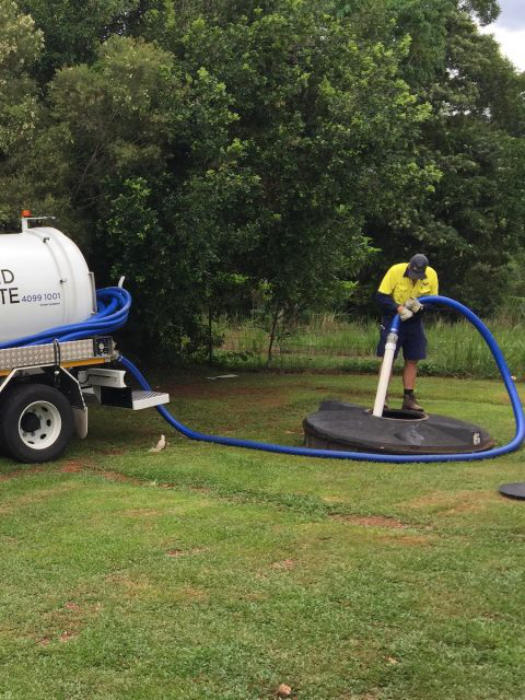 Septic tank pump out