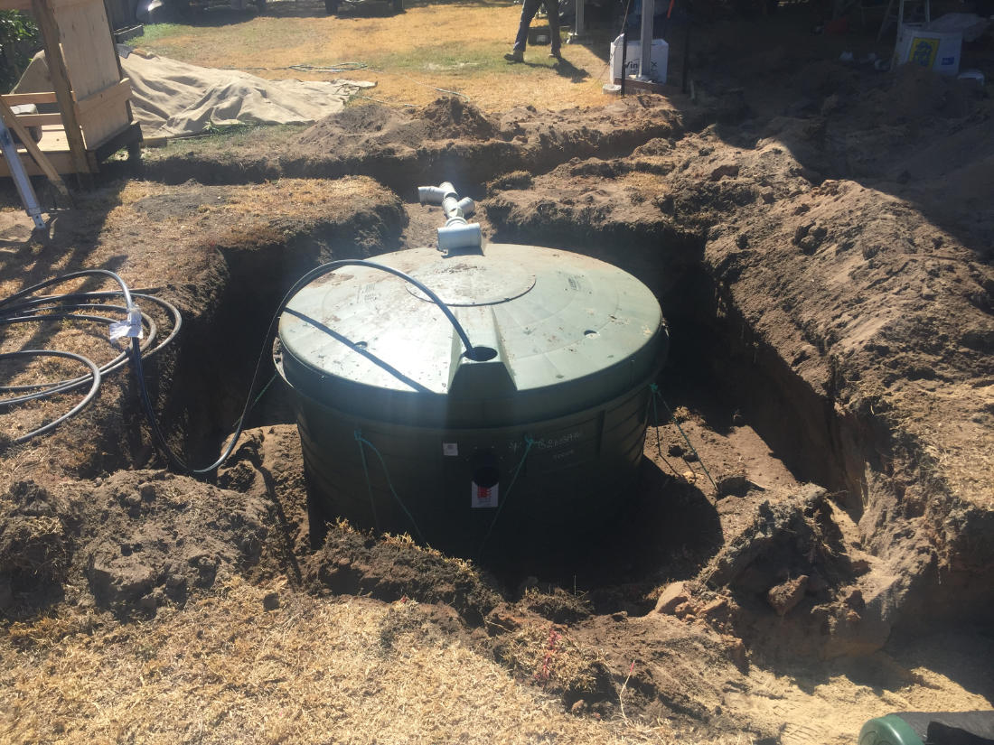 Septic tank install